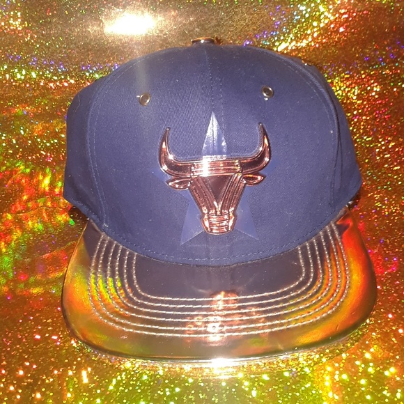 Huge Clothing Company NY Other - Huge NY Navy Metallic Straight Bullies Snapback